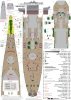 Pontos 23002F1 USS BB-63 Missouri 1945 Detail Up Set (Teak tone stained wooden deck) (1:200)